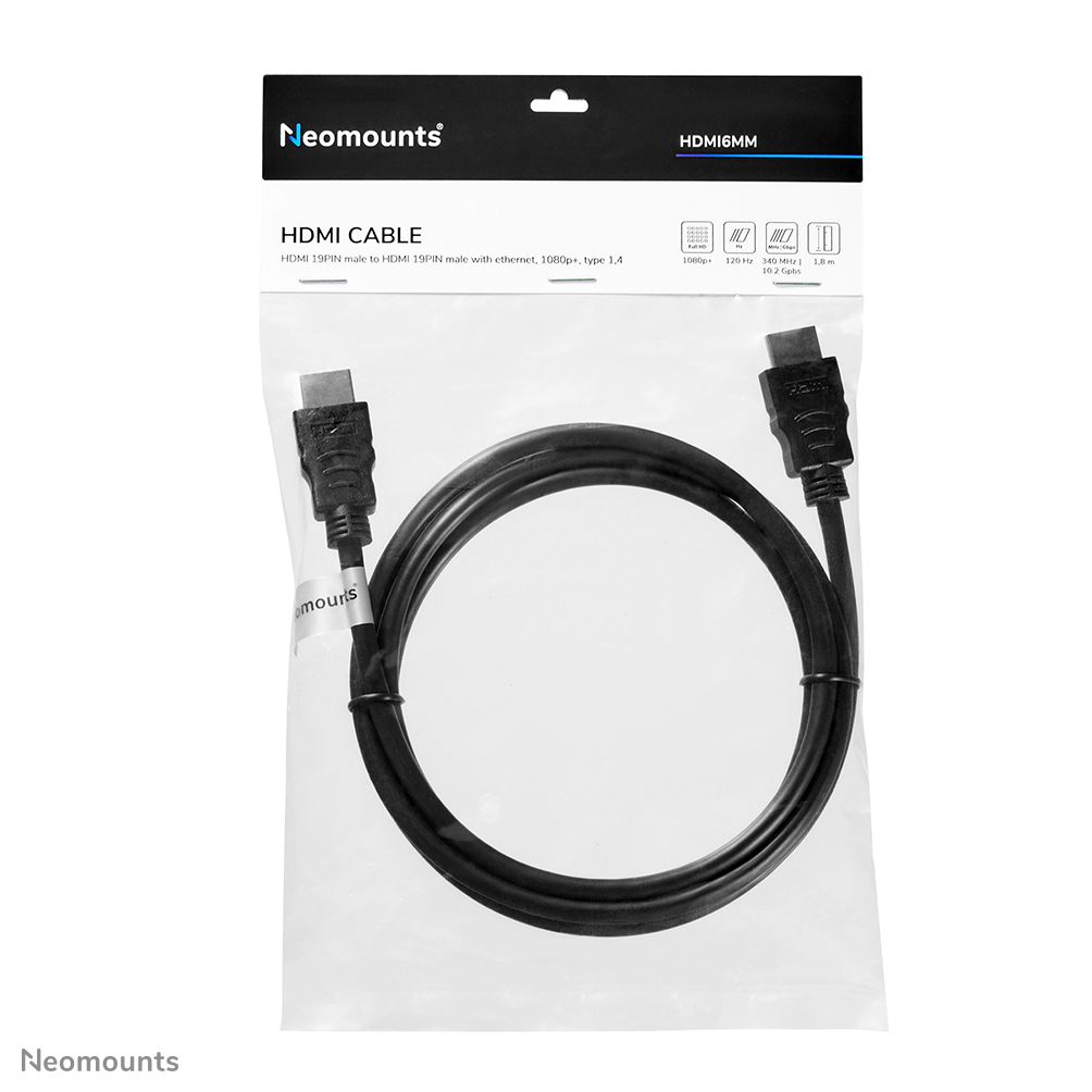 Neomounts HDMI6MM HDMI Kabel - 1.8 Meter